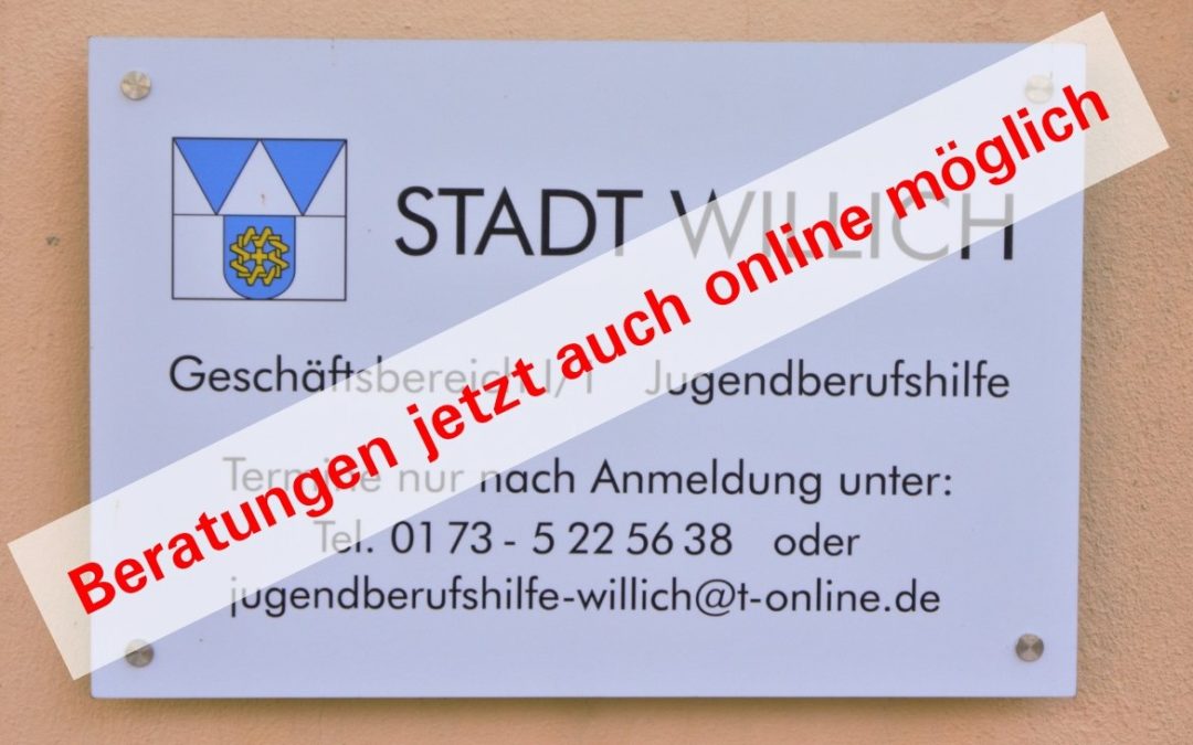 Wegen Corona-Pandemie nun auch Online-Beratungen möglich!